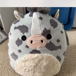 Gray Cow Plush Toy